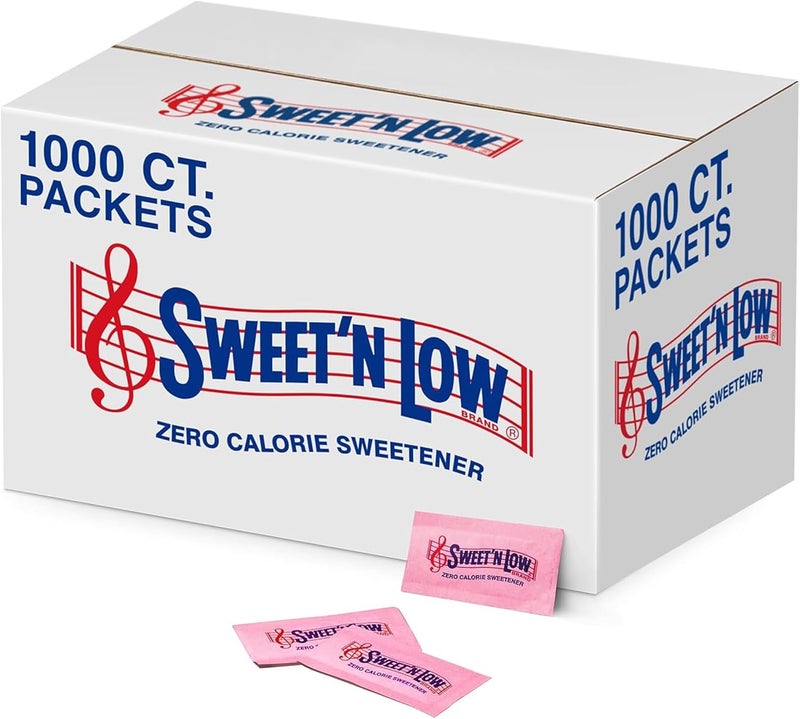 SWEET'N LOW حزم محلي Sweet'N Low خالية من السعرات الحرارية - 1000 حبة - Image 1